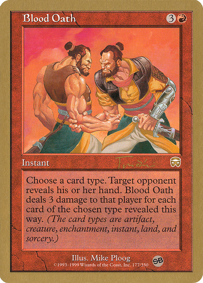 Blood Oath (Jan Tomcani) (SB) [World Championship Decks 2001] | Good Games Modbury