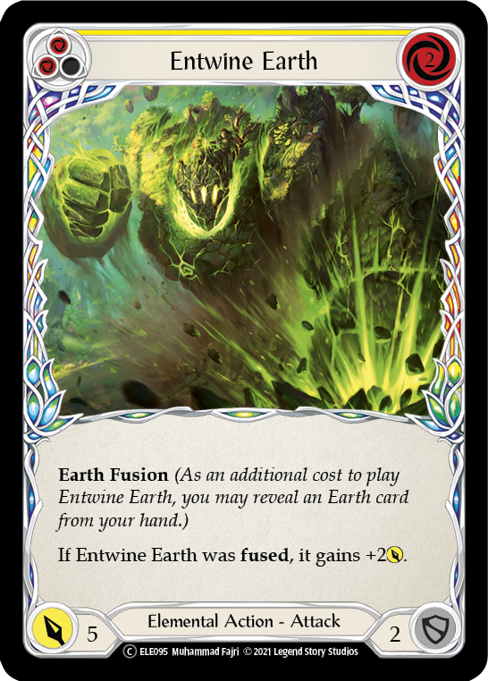 Entwine Earth (Yellow) [U-ELE095] (Tales of Aria Unlimited)  Unlimited Rainbow Foil | Good Games Modbury