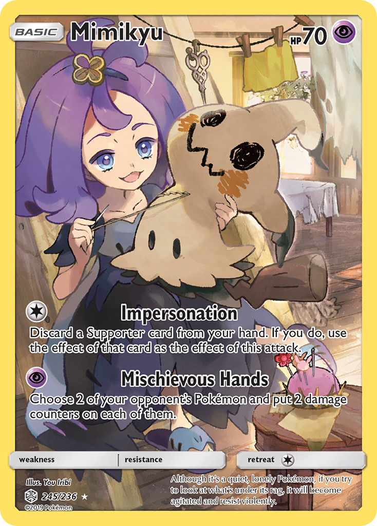 Mimikyu (245/236) [Sun & Moon: Cosmic Eclipse] | Good Games Modbury