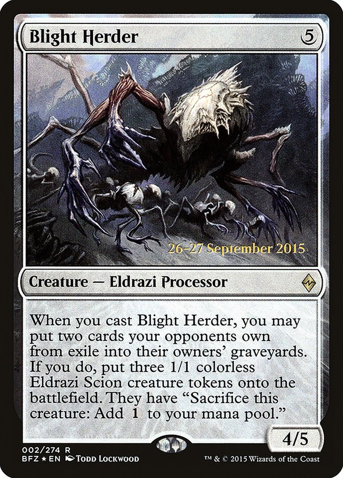 Blight Herder [Battle for Zendikar Prerelease Promos] | Good Games Modbury