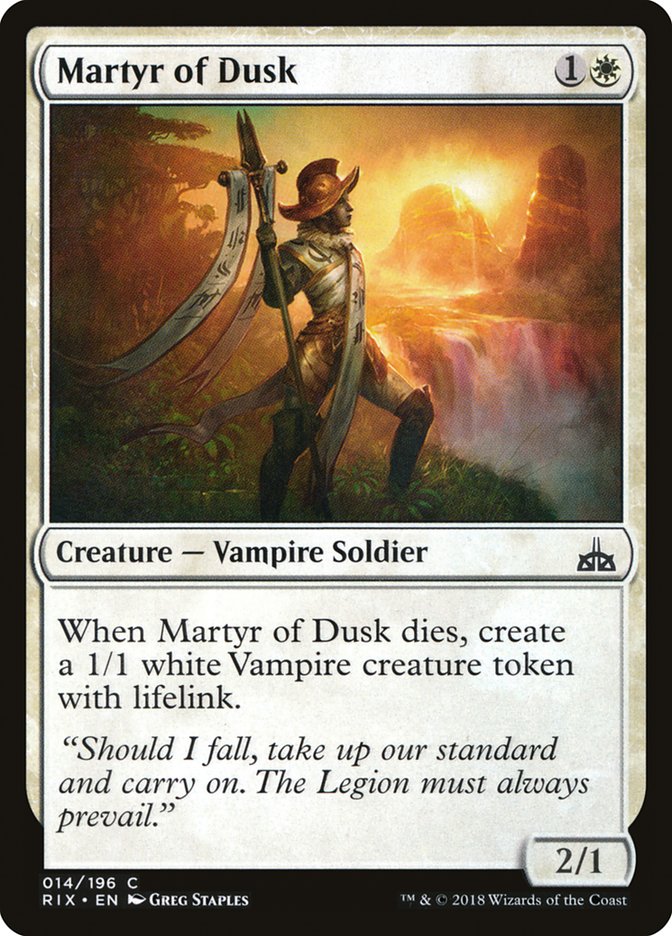 Martyr of Dusk [Rivals of Ixalan] | Good Games Modbury