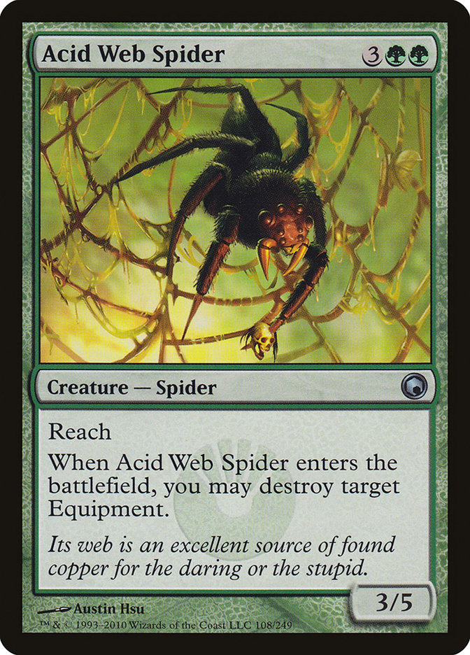 Acid Web Spider [Scars of Mirrodin] | Good Games Modbury