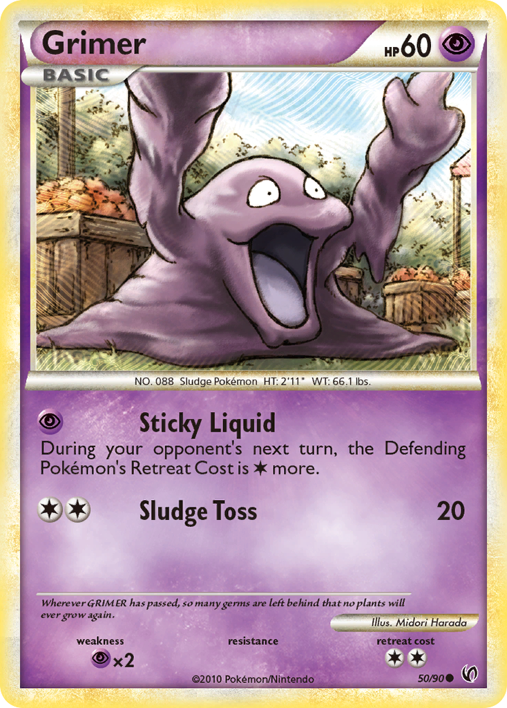 Grimer (50/90) [HeartGold & SoulSilver: Undaunted] | Good Games Modbury