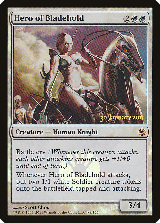 Hero of Bladehold [Mirrodin Besieged Prerelease Promos] | Good Games Modbury