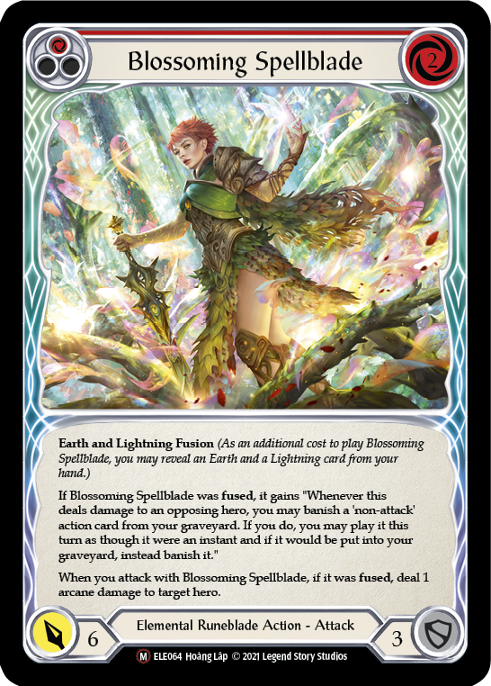Blossoming Spellblade [U-ELE064] (Tales of Aria Unlimited)  Unlimited Rainbow Foil | Good Games Modbury