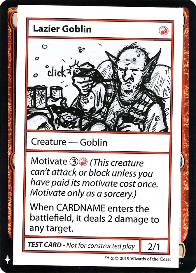 Lazier Goblin [Mystery Booster Playtest Cards] | Good Games Modbury