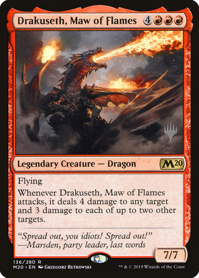 Drakuseth, Maw of Flames (Promo Pack) [Core Set 2020 Promos] | Good Games Modbury