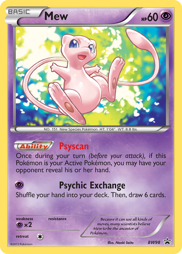 Mew (BW98) [Black & White: Black Star Promos] | Good Games Modbury