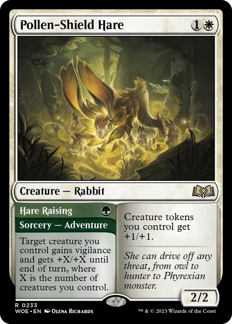 Pollen-Shield Hare // Hare Rising [Wilds of Eldraine] | Good Games Modbury