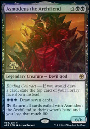 Asmodeus the Archfiend [Dungeons & Dragons: Adventures in the Forgotten Realms Prerelease Promos] | Good Games Modbury