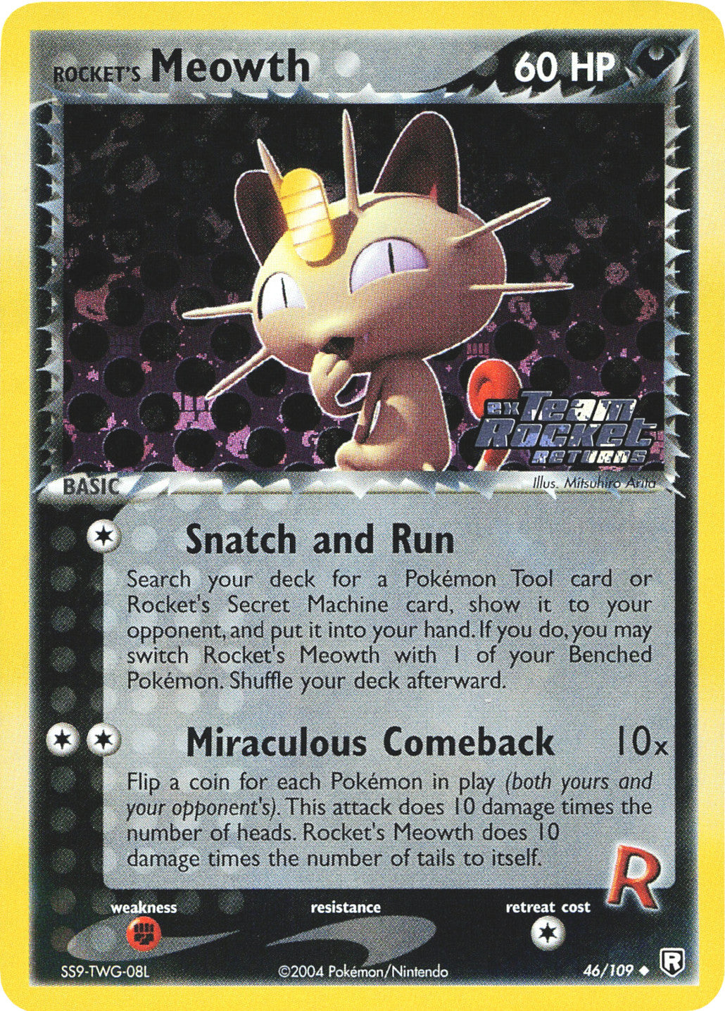 Rocket's Meowth (46/109) (Stamped) [EX: Team Rocket Returns] | Good Games Modbury