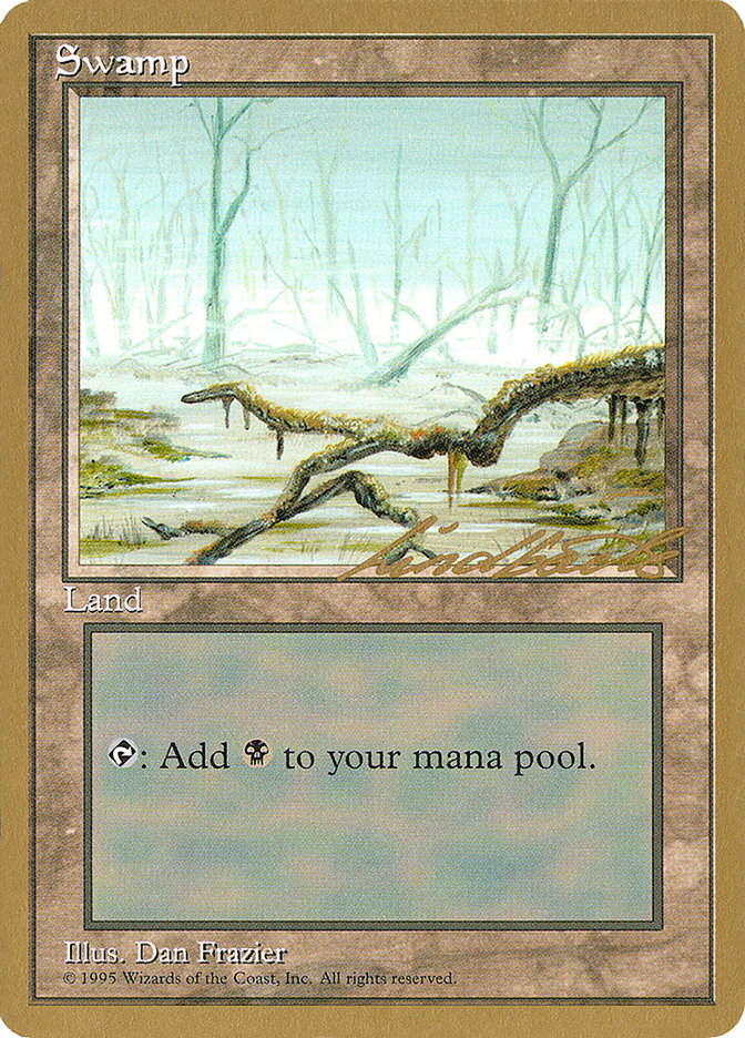 Swamp (ll372) (Leon Lindback) [Pro Tour Collector Set] | Good Games Modbury