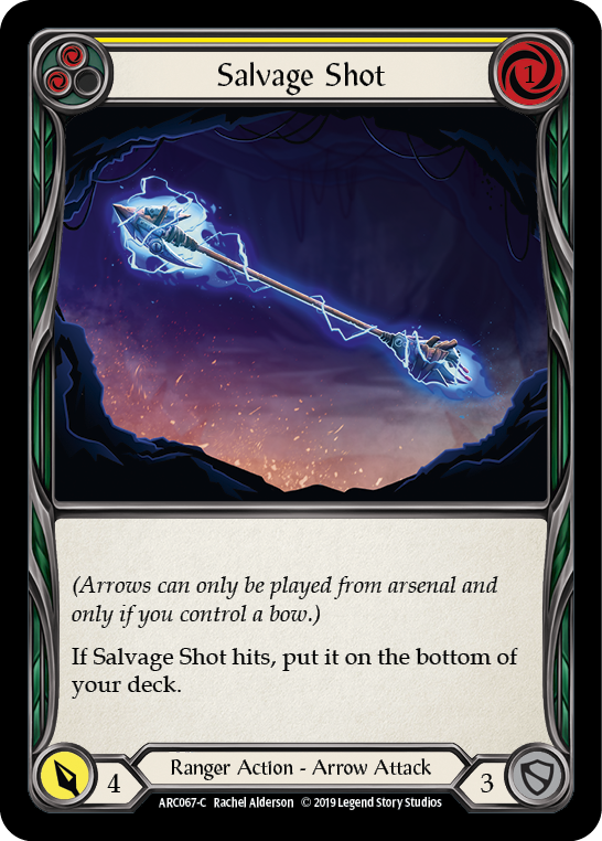 Salvage Shot (Yellow) [ARC067-C] (Arcane Rising)  1st Edition Rainbow Foil | Good Games Modbury