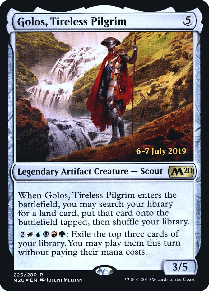 Golos, Tireless Pilgrim [Core Set 2020 Prerelease Promos] | Good Games Modbury