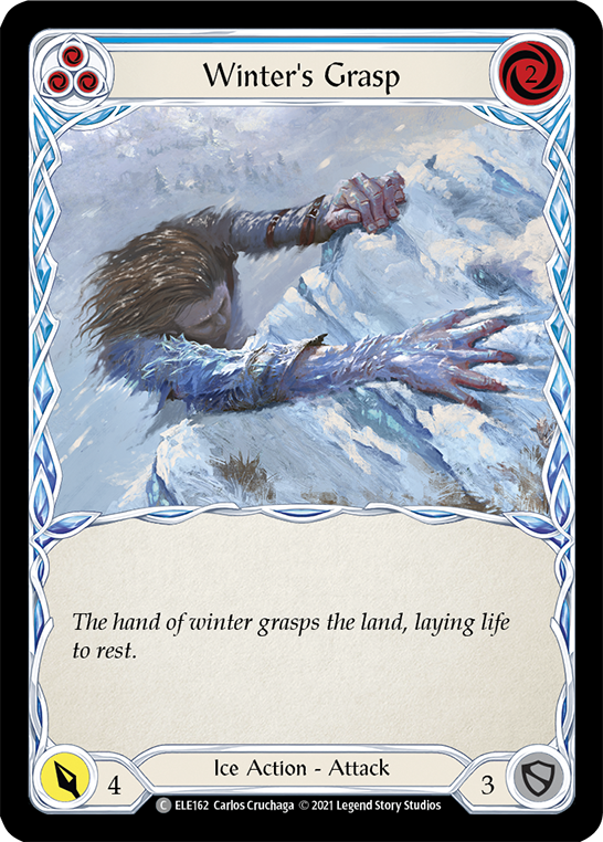 Winter's Grasp (Blue) [ELE162] (Tales of Aria)  1st Edition Normal | Good Games Modbury