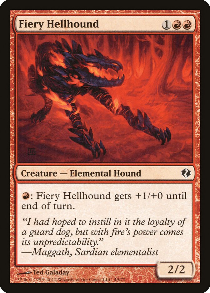 Fiery Hellhound [Duel Decks: Venser vs. Koth] | Good Games Modbury