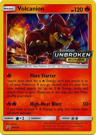 Volcanion (SM179) (Staff Prerelease Promo) [Sun & Moon: Black Star Promos] | Good Games Modbury