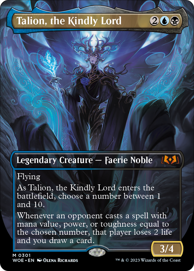 Talion, the Kindly Lord (Borderless Alternate Art) [Wilds of Eldraine] | Good Games Modbury