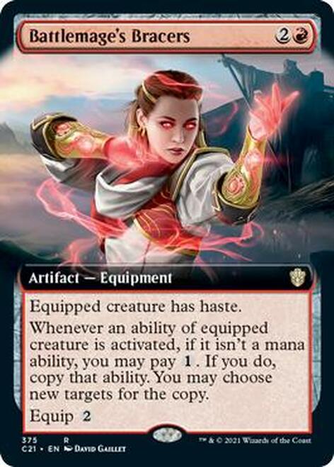 Battlemage's Bracers (Extended Art) [Commander 2021] | Good Games Modbury