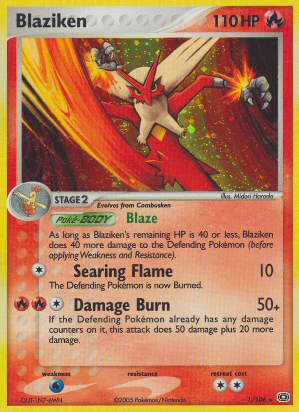 Blaziken (1/106) (Theme Deck Exclusive) [EX: Emerald] | Good Games Modbury