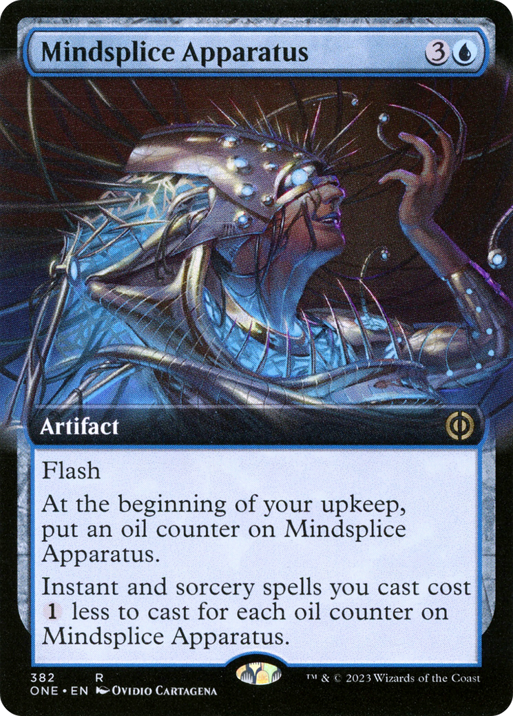 Mindsplice Apparatus (Extended Art) [Phyrexia: All Will Be One] | Good Games Modbury