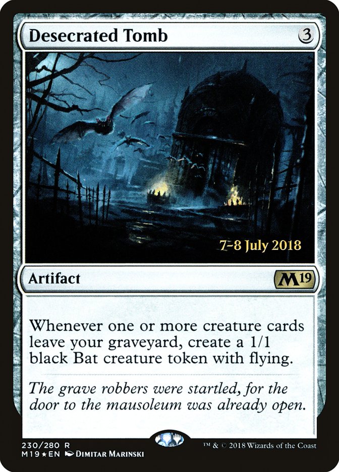 Desecrated Tomb [Core Set 2019 Prerelease Promos] | Good Games Modbury