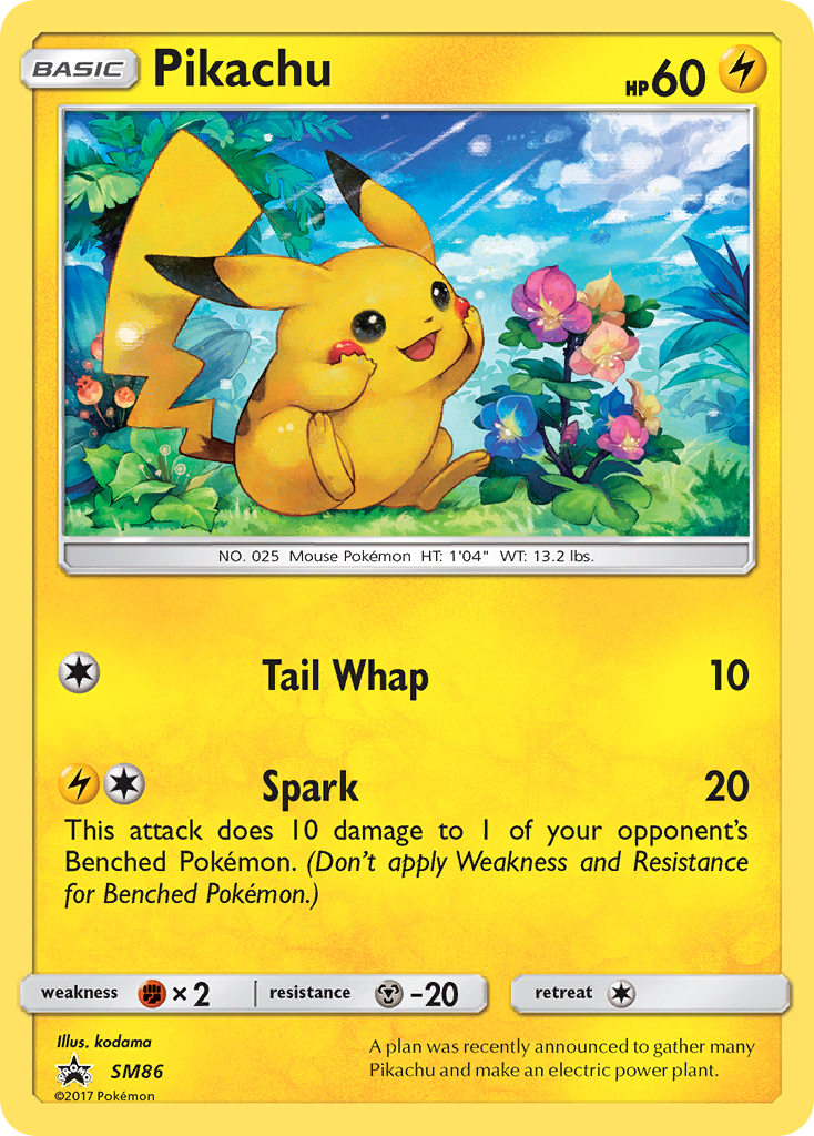 Pikachu (SM86) [Sun & Moon: Black Star Promos] | Good Games Modbury