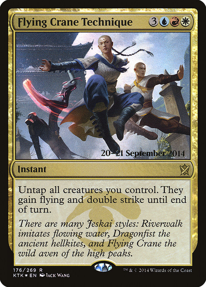 Flying Crane Technique [Khans of Tarkir Prerelease Promos] | Good Games Modbury