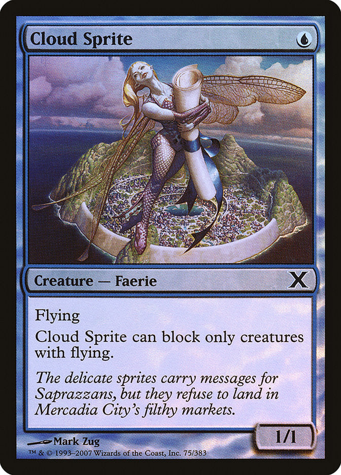 Cloud Sprite (Premium Foil) [Tenth Edition] | Good Games Modbury