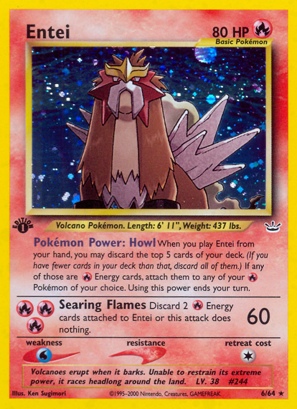 Entei (6/64) [Neo Revelation 1st Edition] | Good Games Modbury