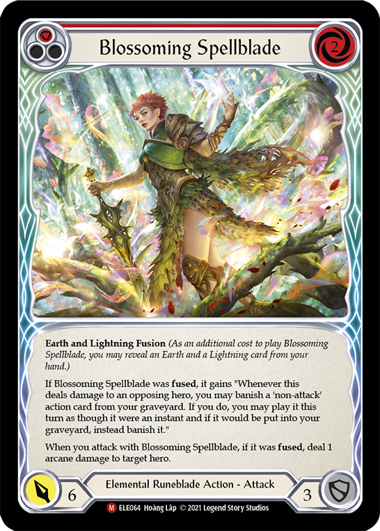 Blossoming Spellblade [ELE064] (Tales of Aria)  1st Edition Normal | Good Games Modbury