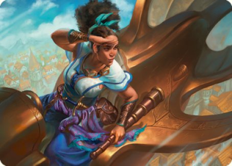 Talas Lookout Art Card [Dominaria United Art Series] | Good Games Modbury