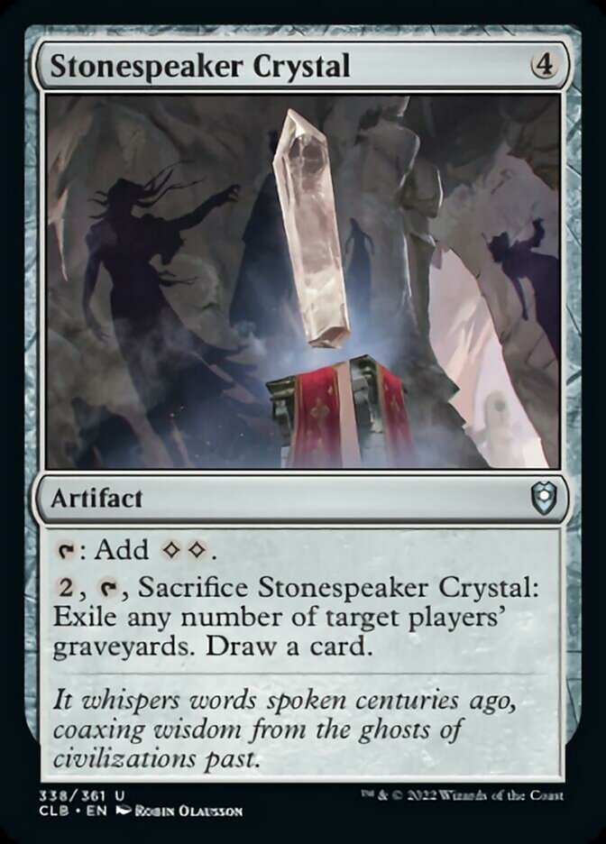 Stonespeaker Crystal [Commander Legends: Battle for Baldur's Gate] | Good Games Modbury