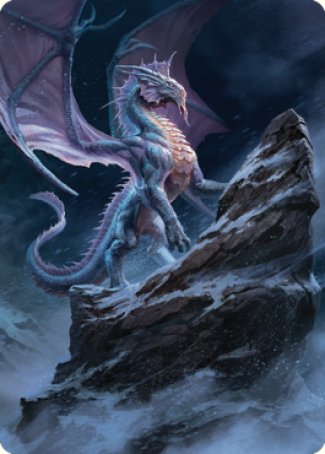 Ancient Silver Dragon Art Card (06) [Commander Legends: Battle for Baldur's Gate Art Series] | Good Games Modbury