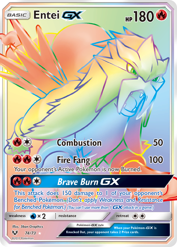 Entei GX (74/73) [Sun & Moon: Shining Legends] | Good Games Modbury