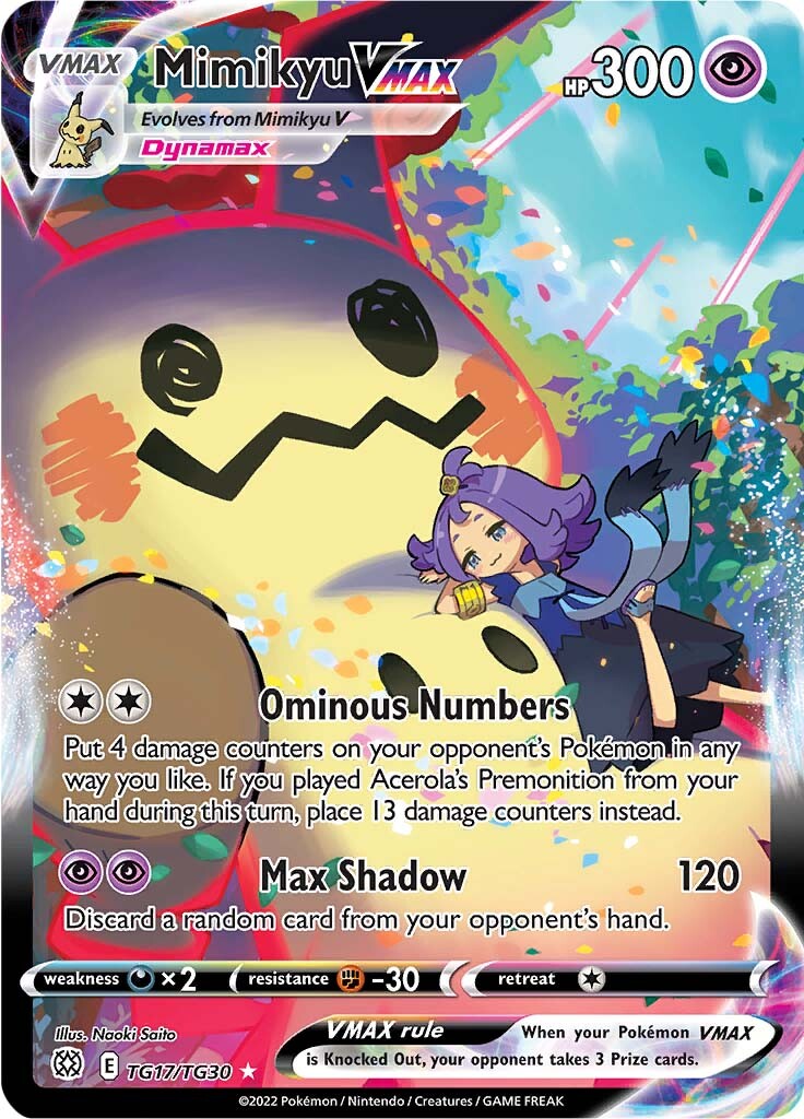 Mimikyu VMAX (TG17/TG30) [Sword & Shield: Brilliant Stars] | Good Games Modbury