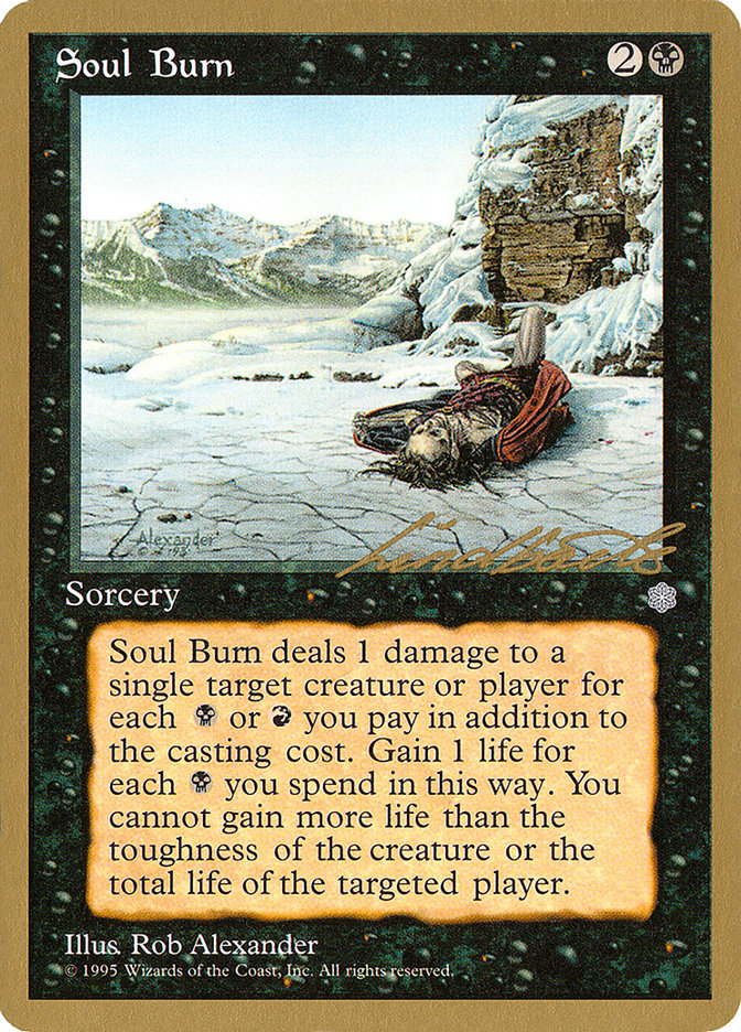 Soul Burn (Leon Lindback) [Pro Tour Collector Set] | Good Games Modbury