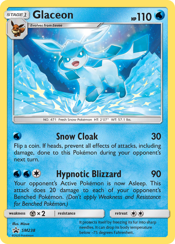 Glaceon (SM238) [Sun & Moon: Black Star Promos] | Good Games Modbury