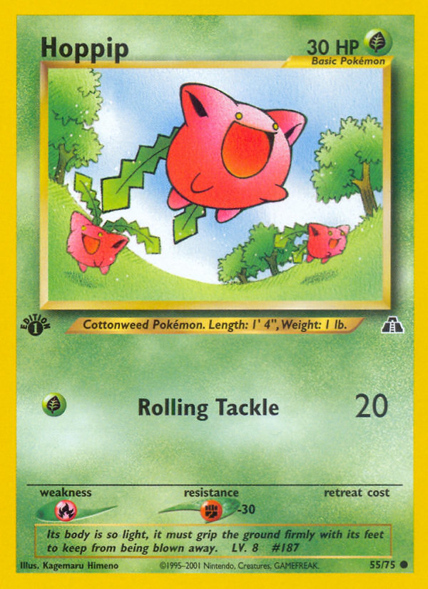 Hoppip (55/75) [Neo Discovery 1st Edition] | Good Games Modbury