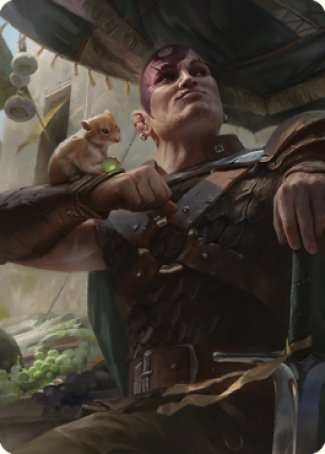 Minsc & Boo, Timeless Heroes Art Card (38) [Commander Legends: Battle for Baldur's Gate Art Series] | Good Games Modbury