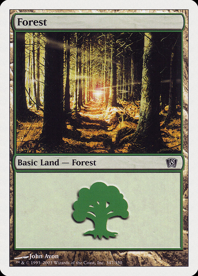 Forest (347) [Eighth Edition] | Good Games Modbury