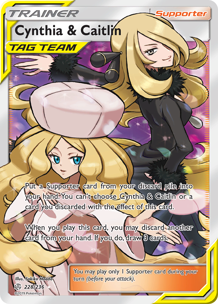 Cynthia & Caitlin (228/236) [Sun & Moon: Cosmic Eclipse] | Good Games Modbury