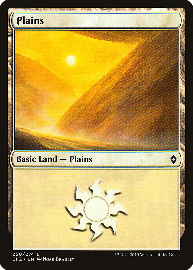 Plains (250a) [Battle for Zendikar] | Good Games Modbury