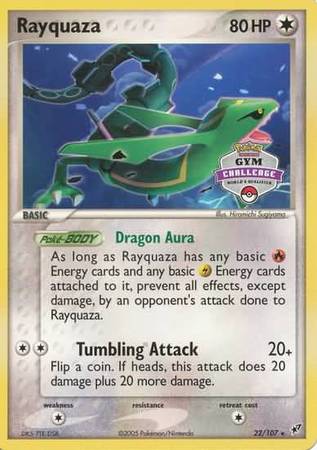 Rayquaza (22/107) (Gym Challenge Promo) [EX: Deoxys] | Good Games Modbury