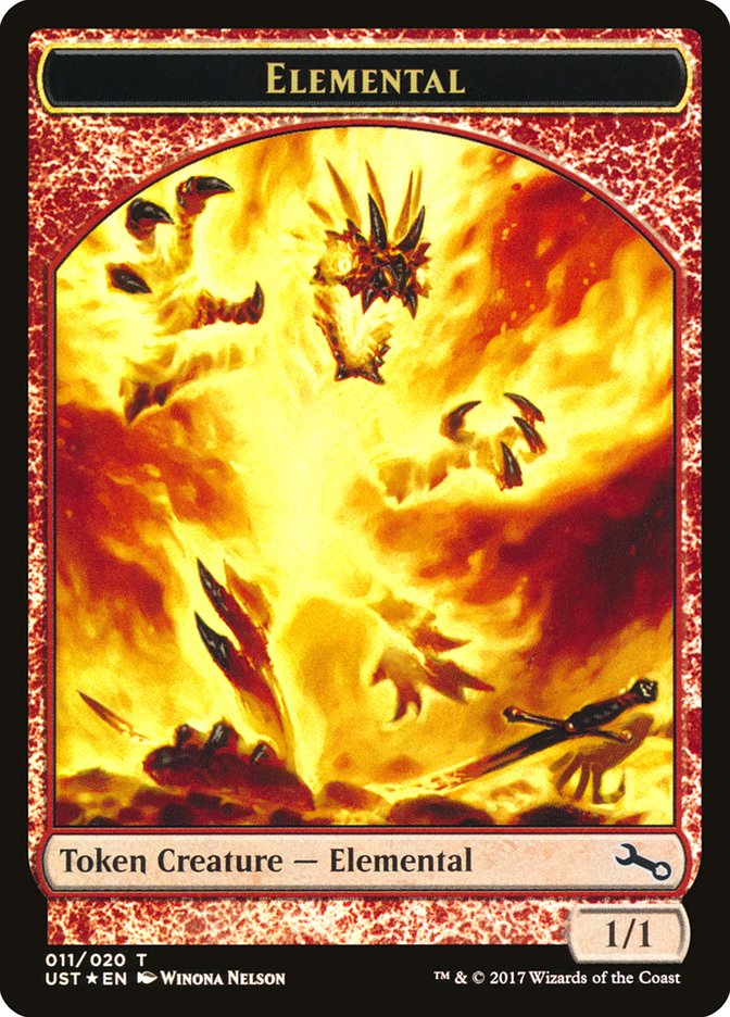 Elemental // Elemental Double-Sided Token (011/020) [Unstable Tokens] | Good Games Modbury