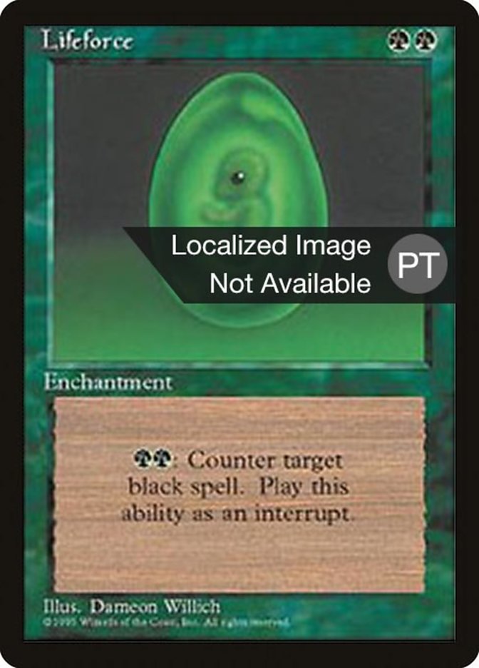 Lifeforce [Fourth Edition (Foreign Black Border)] | Good Games Modbury