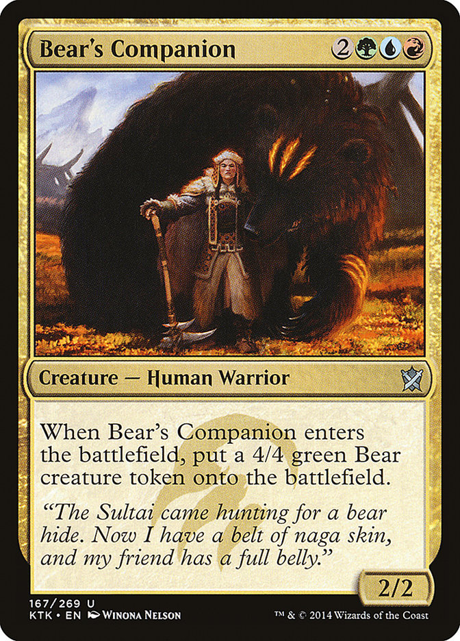 Bear's Companion [Khans of Tarkir] | Good Games Modbury