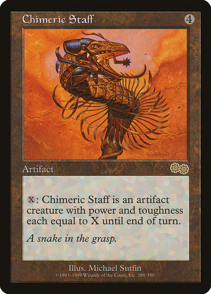 Chimeric Staff [Urza's Saga] | Good Games Modbury