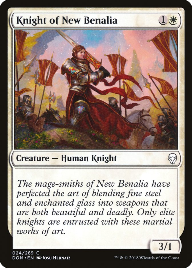 Knight of New Benalia [Dominaria] | Good Games Modbury