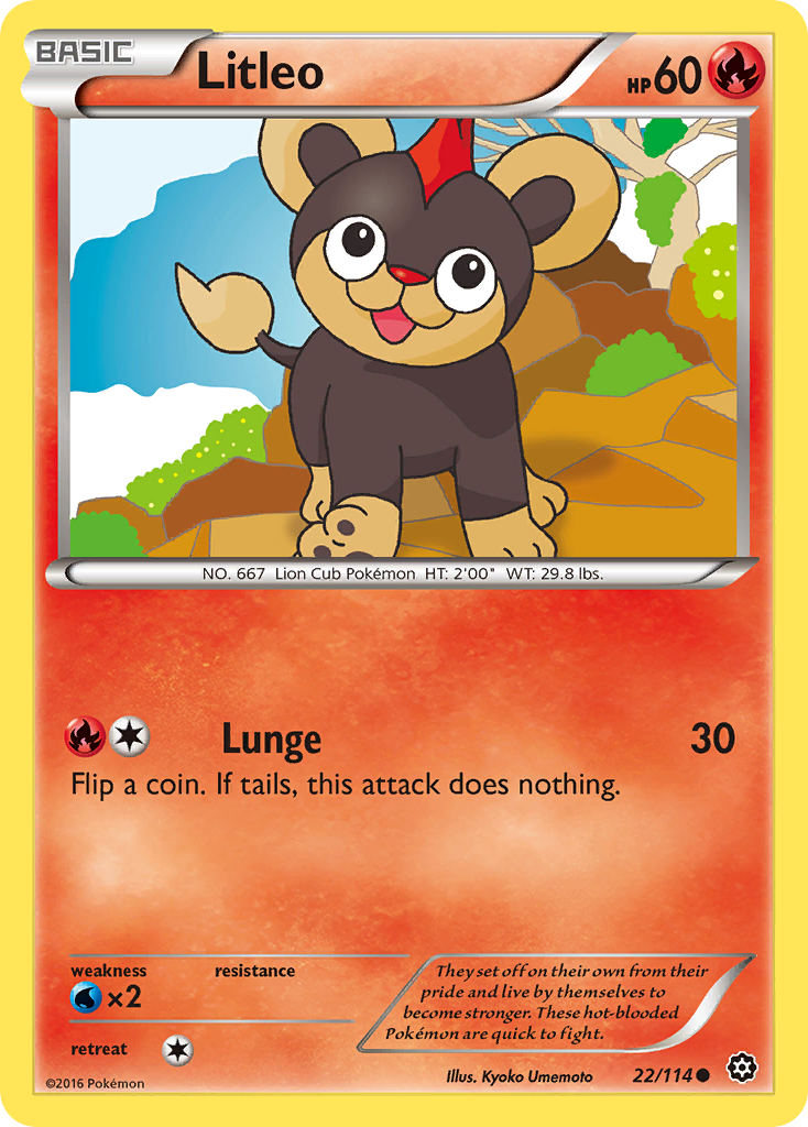 Litleo (22/114) [XY: Steam Siege] | Good Games Modbury